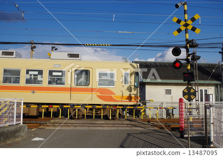 Railway crossing of Iyo Railway Railway crossing of Iyo Railway 13487095
