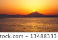 Mount Fuji and sunset 13488333