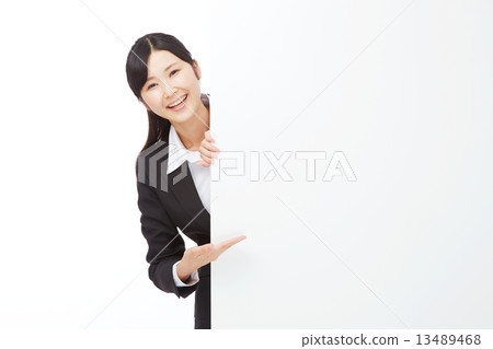 留言板和指南業務女人 13489468