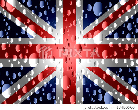 National flag of UK , the United Kingdom of Great Britain and No 13490566