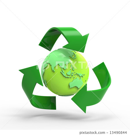 Earth and Recycle Mark 13490844