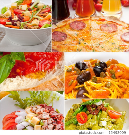 healthy Vegetarian vegan food collage 13492009