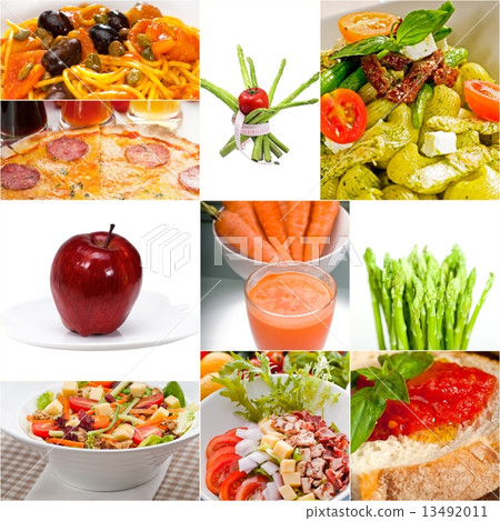 healthy Vegetarian vegan food collage 13492011