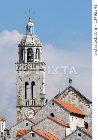 Korcula. Small island city near Dubrovnik in Croatia. 13492241