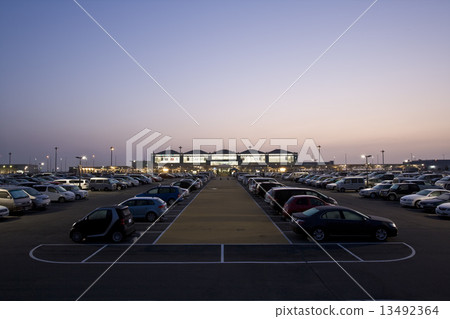 Night view of Kitakyushu Airport 13492364