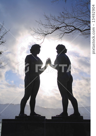 Lake Towada in winter 13492904