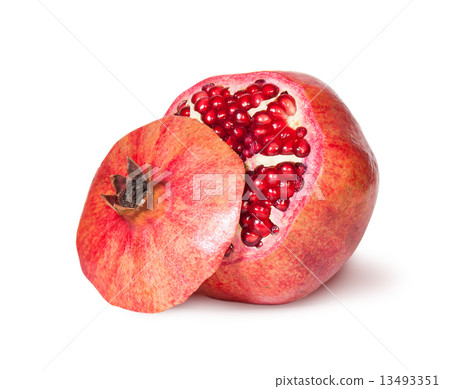 Delicious Exotic Pomegranate Fruit With Lid Near 13493351