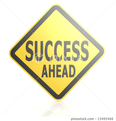 Success ahead road sign Success ahead road sign 13493488