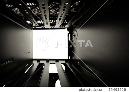Black steel surface closeup 13495226