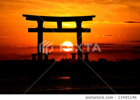 Evening at Hamana Lake Bentenjima Evening at Hamana Lake Bentenjima 13495246