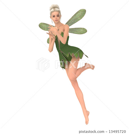 Fairy 3DCG illustration material to pose Fairy 3DCG illustration material to pose 13495720