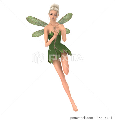 Fairy 3DCG illustration material to pose Fairy 3DCG illustration material to pose 13495721