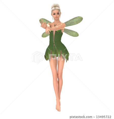 Fairy 3DCG illustration material to pose Fairy 3DCG illustration material to pose 13495722