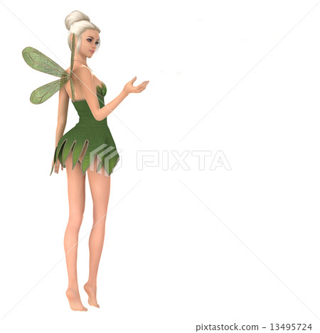 Fairy 3DCG illustration material to pose 13495724