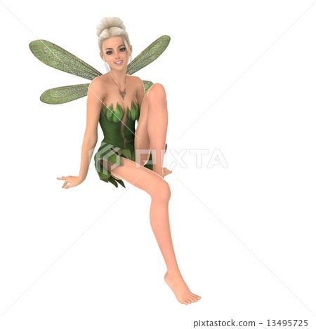 Fairy 3DCG illustration material to pose 13495725