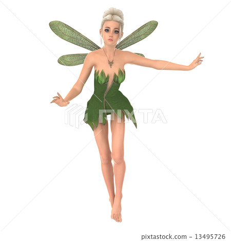 Fairy 3DCG illustration material to pose 13495726