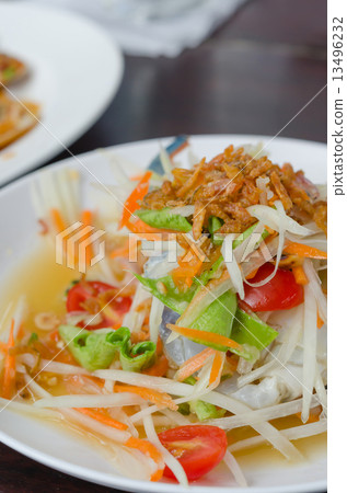 Som Tum with crab 13496232