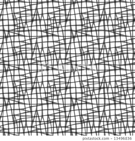 Seamless pattern with random abstract cross grid texture 13496836