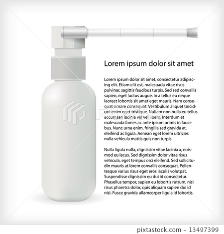 Vector illustration for throat spray Vector illustration for throat spray 13497399