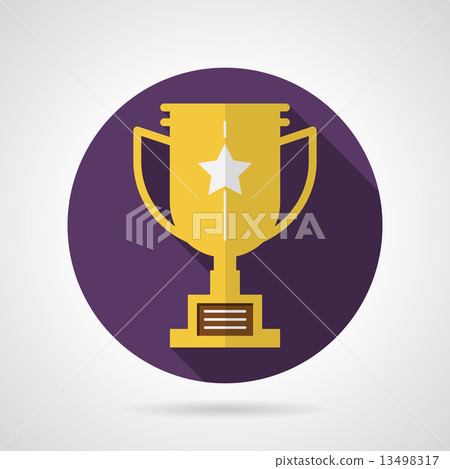 Trophy cup flat vector icon Trophy cup flat vector icon 13498317