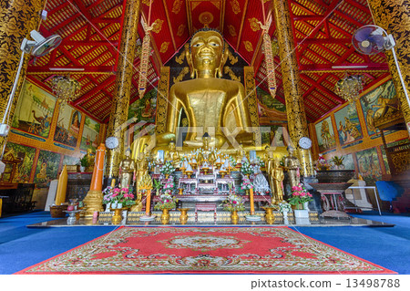 Interior of Wat Chet Yod  temple 13498788