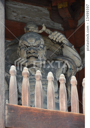 Statue of Nio (Agen statue) (Ninna-ji, Nikon gate / Kyoto Ward, Kyoto City) 13499397