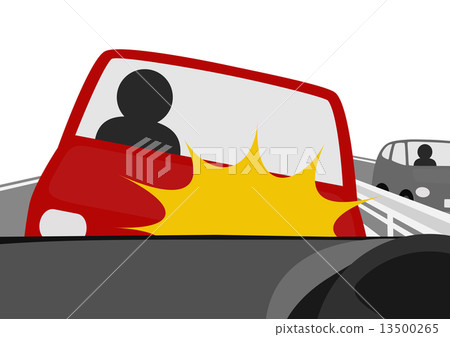 反向汽車碰撞。 13500265