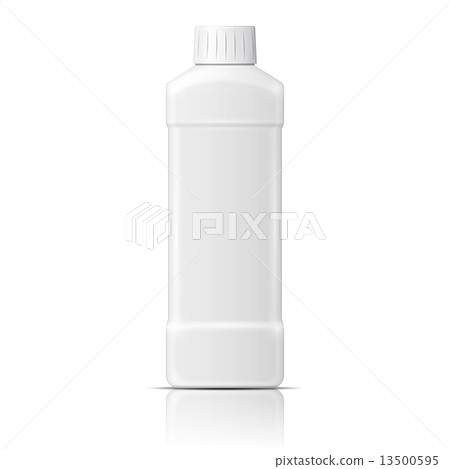 White plastic bottle for dishwashing liquid. 13500595