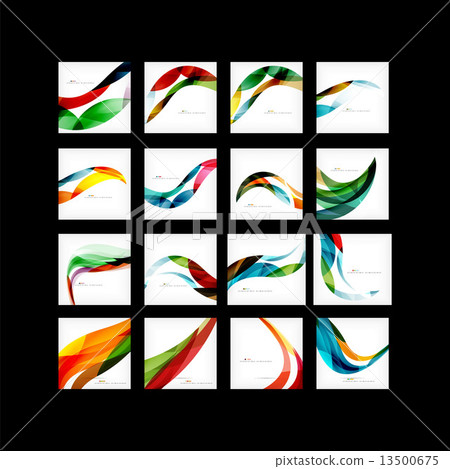 Set of business corporate abstract backgrounds 13500675