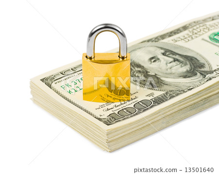 Money and lock 13501640