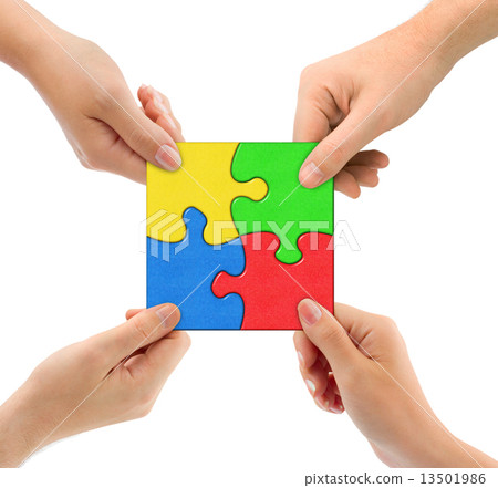 Hands and puzzle Team Hands and puzzle Team 13501986