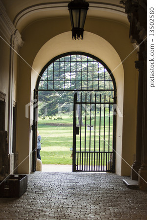 old passage or gateway to the green park 13502580