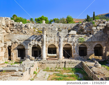 Ruins in Corinth, Greece 13502637