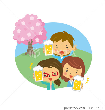 櫻花乾杯宴會喝酒派對 櫻花乾杯宴會喝酒派對 13502719