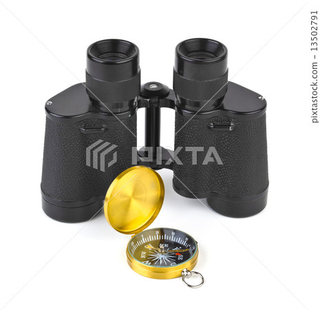 Binoculars and compass 13502791