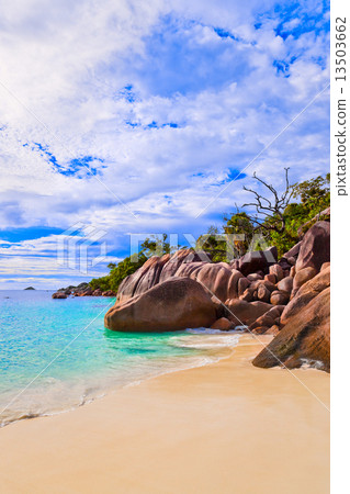 Beach Anse Lazio at Seychelles 13503662