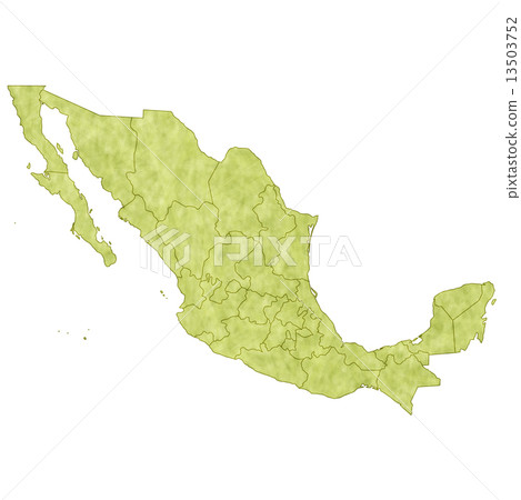 墨西哥地圖國家 13503752