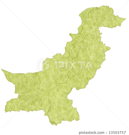 Pakistan map country 13503757