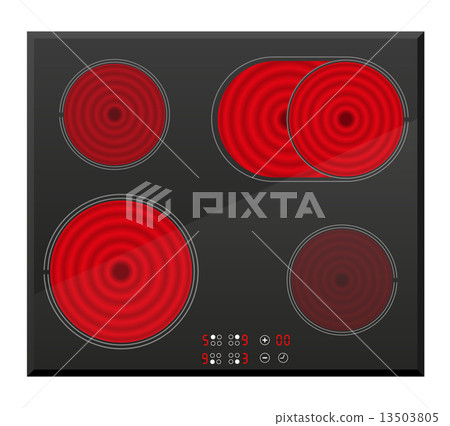 surface for electric inductive stove vector illustration 13503805