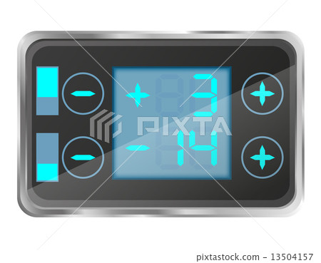 electronic temperature control of the refrigerator vector illust electronic temperature control of the refrigerator vector illust 13504157