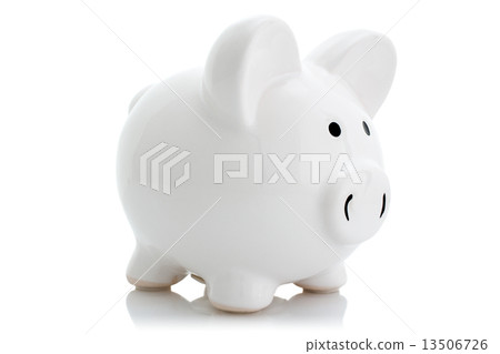 White piggy bank 13506726