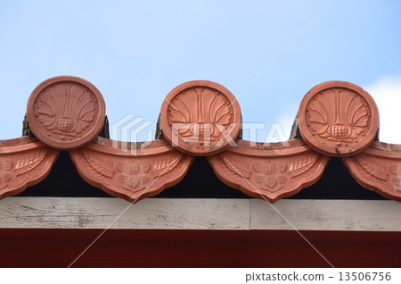 紅瓦(首里城公園/首裡,那霸市,沖繩縣) 紅瓦(首里城公園/首裡,那霸市,沖繩縣) 13506756