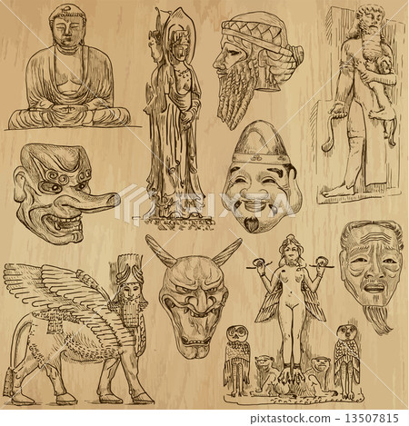 Old Art - An hand drawn vector pack 13507815