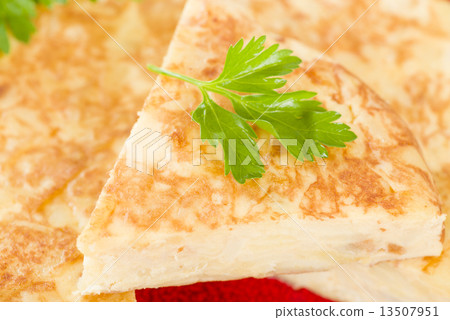 Spanish Tortilla - Traditional Spanish omelette with potatoes  13507951