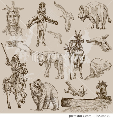 Wild West - An hand drawn vector pack Wild West - An hand drawn vector pack 13508470