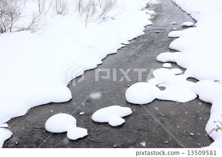 Snow country river 13509581