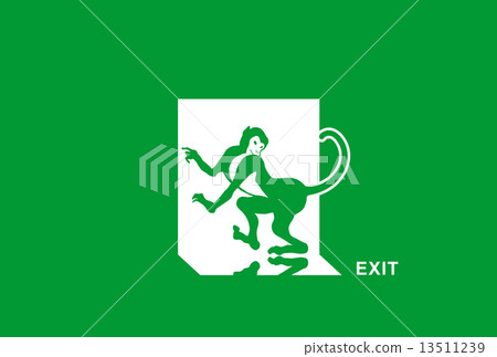 Monkey and entrance 13511239