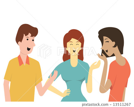 Friends talking Friends talking 13511267