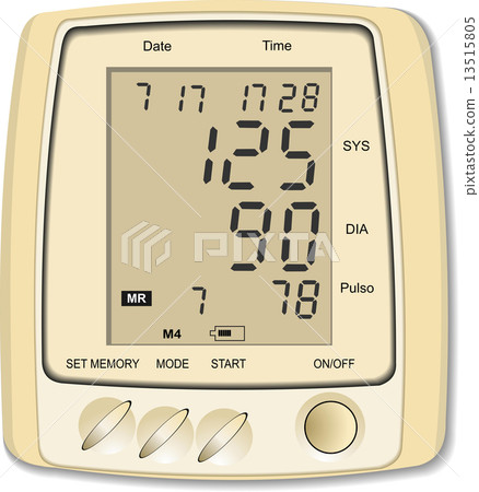 Blood Pressure Monitor. Medical iqupment Vector illustration Blood Pressure Monitor. Medical iqupment Vector illustration 13515805