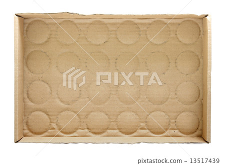 empty cardboard box isolated on white 13517439